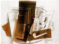 Georges Braque - Bottle, Newspaper, Pipe, and Glass